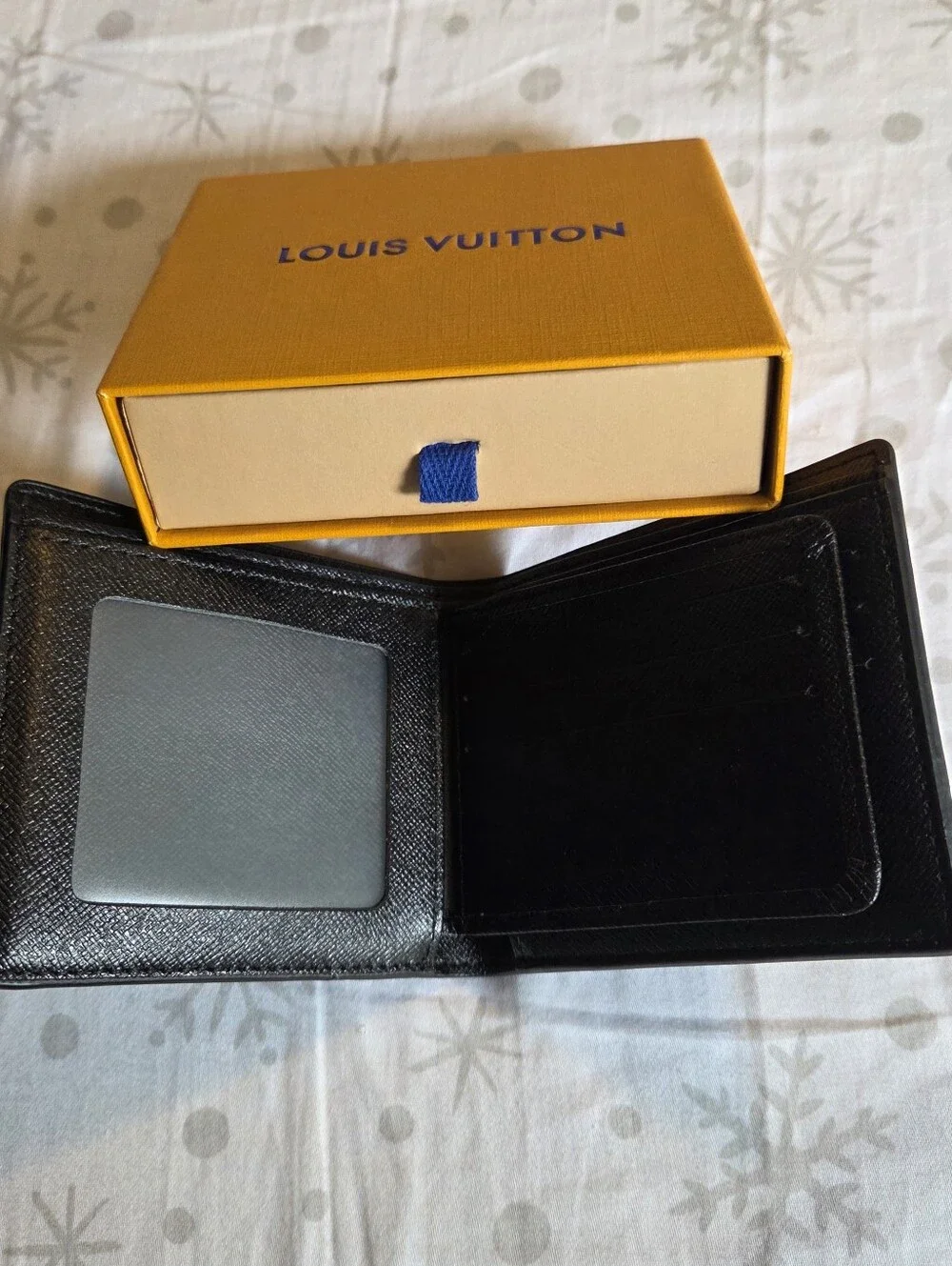 Louis Vuitton Black and Gray Damier Canvas Wallet
